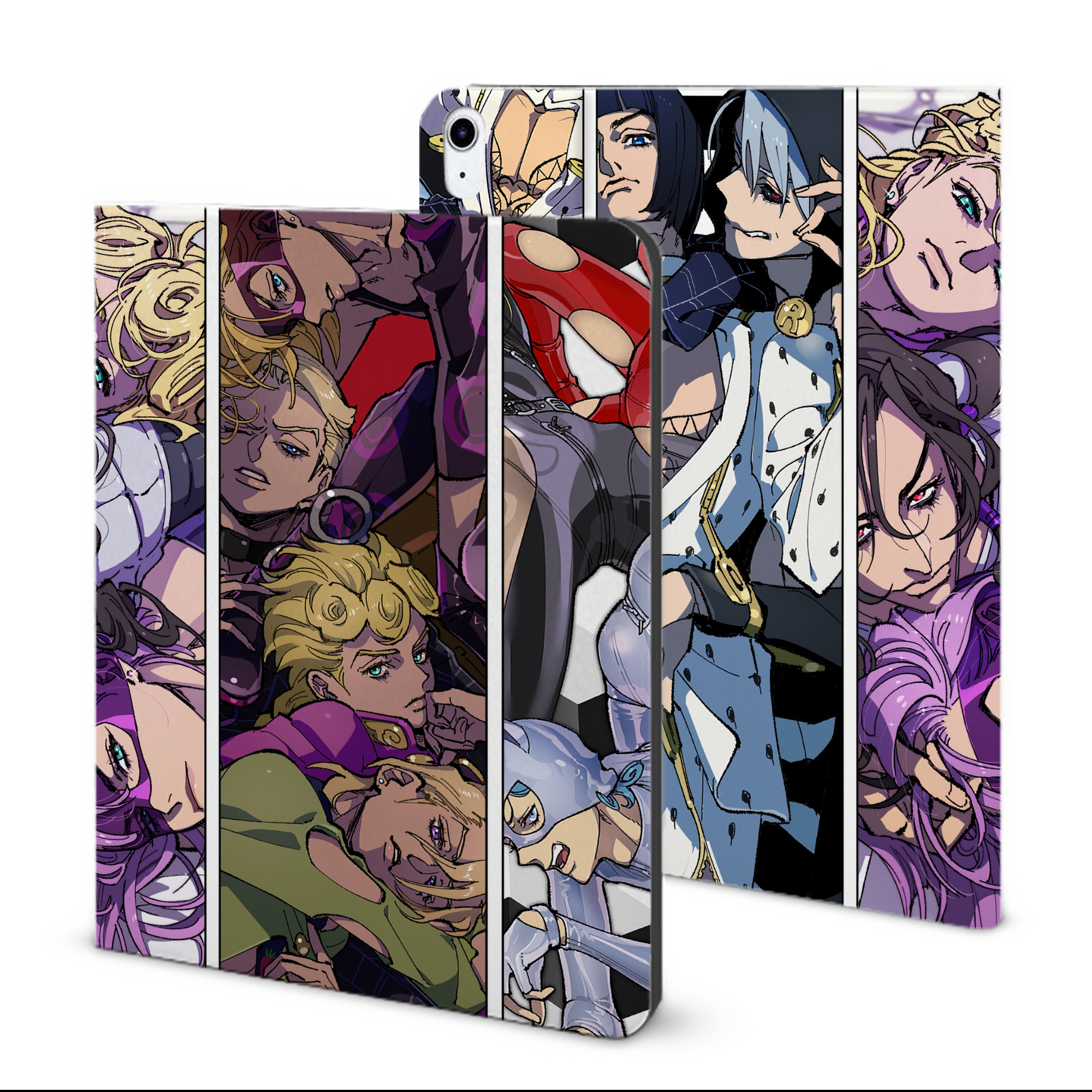 （画像用） ジョジョの奇妙な冒険 JoJo's Bizarre Adventure IPad ケース ブック型 PUレザー TPU 耐衝撃 軽量 薄型 ペン収納なし 全面保護 IPad 各モデル対応